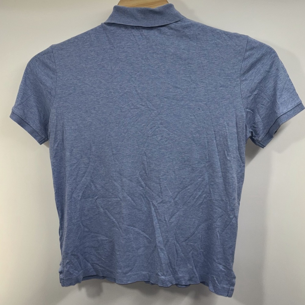 Polo Ralph Lauren Men's M Classic Fit Polo Shirt Blue Heather Short Sleeve Pony - Picture 5 of 6